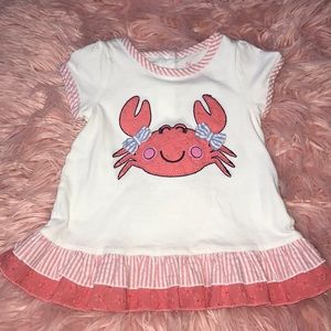 Nursery Rhyme Seersucker Crab Shirt
